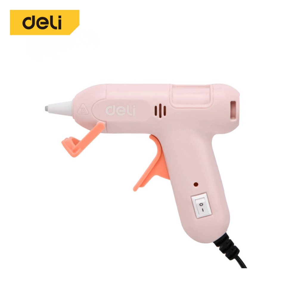 ปืนยิงกาว DELI EDL390022-PK-01 20วัตต์ สีชมพู